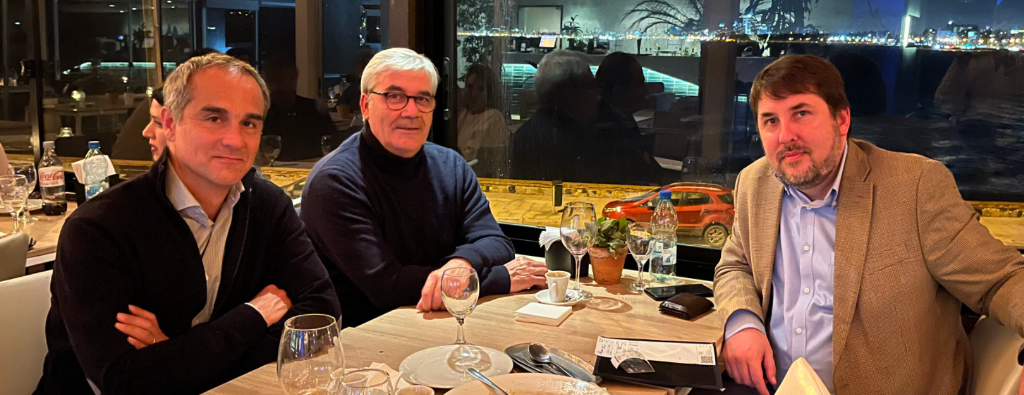 Cena con el equipo de EBS en Montevideo, 2022
